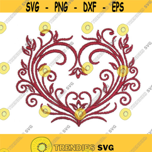Love Heart Wedding Valentines Day Embroidery Design Monogram Machine INSTANT DOWNLOAD pes dst Design 1209