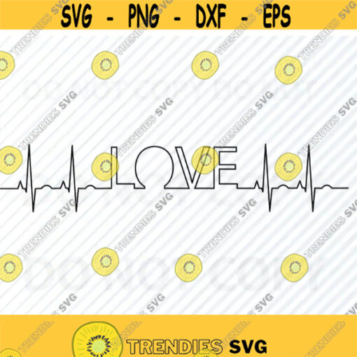Love Heartbeat ekg SVG Files for cricut Valentine Vector Images Clip Art Valentine39s SVG Files Eps Love Png dxf ClipArt Nurde ekg svg Design 568
