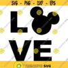 Love Mickey Decal Files cut files for cricut svg png dxf Design 351