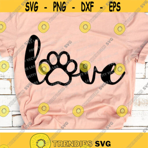 Love Paw Svg Paw Print Svg Valentines Day Svg Dxf Eps Png Dog Mom Cut Files Cat Mama Clipart Pet Lovers Design Silhouette Cricut Design 2415 .jpg