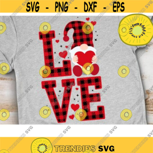 Love Plaid Svg love Letters Svg Valentine Gnome Gnomies Clipart Gnome Plaid Svg Plaid Love Svg Design 10 .jpg
