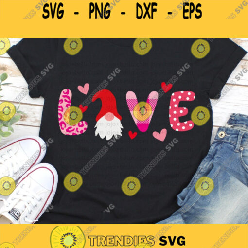 Love Svg Valentines Svg Gnome Svg Valentines Day Svg Valentines Cut File Svg Designs for Cricut Sublimation