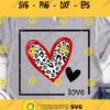 Love Svg Valentines Svg Leopard Print Heart Svg Valentines Day Svg Valentines Cut File Svg Designs for Cricut Sublimation