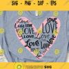 Love Svg Valentines Svg Love Love Love Svg Valentines Day Svg Valentines Cut File Love Heart Svg Svg Designs for Cricut Sublimation