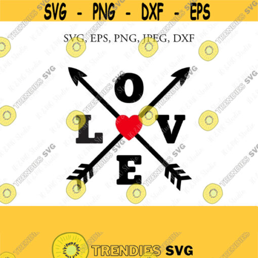 Love arrows Svg Valentine Svgvalentines Day Svg Valentine love Svg Love Heart Clipart Svg Cricut Silhouette Cut File