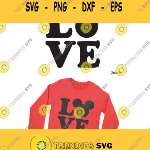 Love mickey svg Love Wording Svg valentine39s day svg Mickey Love Mouse SVG Clipart DXF VectorDisney SVG Mickey Vinyl shirt svg file