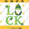 Luck Gnome SVG St Patricks Day SVG St Patricks Day svg Luck svg clover svg shamrock svg Instant Download Cut machine file Gnome svg Design 429