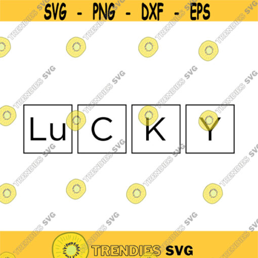 Lucky Elements Decal Files cut files for cricut svg png dxf Design 294