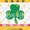 Lucky Grunge SVG St Patricks day SVG Clover Svg Irish svg Shamrock Svg Cricut Clip art Vector Printable DXF Design 791