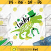Lucky Saurus SVG St Patrick Dinosaur SVG St Patricks Day kids shirt digital cut files