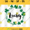 Lucky Svg Shamrock Svg St Patricks Day Svg Lucky Irish Svg St Patricks Svg St Patrick39s Day Svg files for Cricut Sublimation Designs