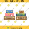 Luggage Travel Cuttable Design SVG PNG DXF eps Designs Cameo File Silhouette Design 1121