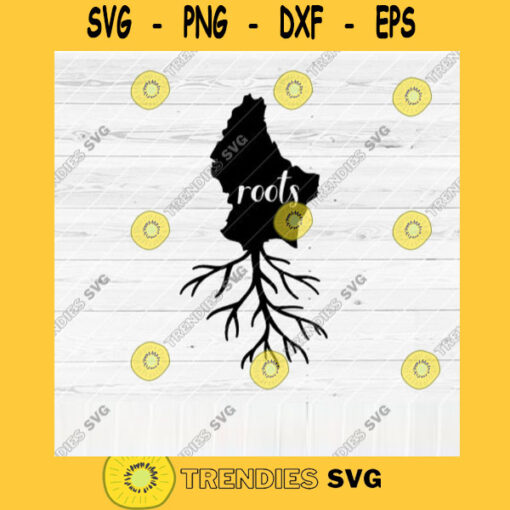 Luxembourg Roots SVG File Home Native Map Vector SVG Design for Cutting Machine Cut Files for Cricut Silhouette Png Pdf Eps Dxf SVG