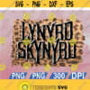 Lynard Skynard Bleach Band Tee Acid Washed Cut File svg png eps dxf Design 72