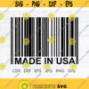 Made in USA svg made in United States svg barcode svg made in USA png Design 166