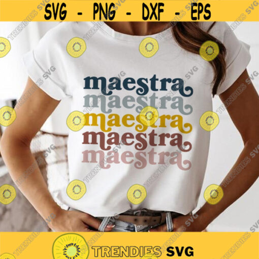 Maestra SVG Spanish teacher SVG Bilingual Teacher SVG Teacher shirt design