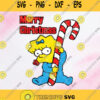 Maggie Simpson Merry Christmas Svg