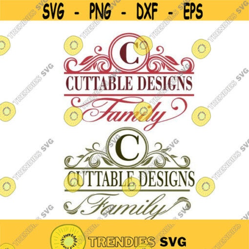 Mailbox Door Frame Monogram Cuttable Design SVG PNG DXF eps Designs Cameo File Silhouette Design 1146