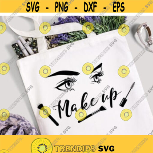 Make Up Artist Svg Beauty Svg File Lashes Svg Mascara Svg Brush Svg Make Up Printable Cut Design Svg Png Eps Dxf Files Digital Download Design 77