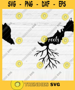 Malaysia Roots SVG File Home Native Map Vector SVG Design for Cutting Machine Cut Files for Cricut Silhouette Png Pdf Eps Dxf SVG
