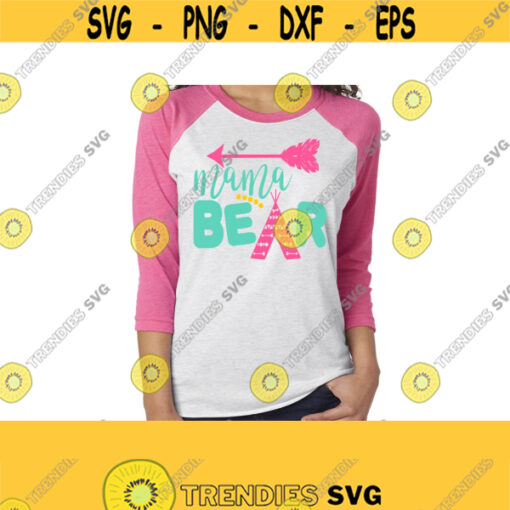 Mama Bear SVG DXF EPS Ai Png and Pdf Cutting Files for Electronic Cutting Machines