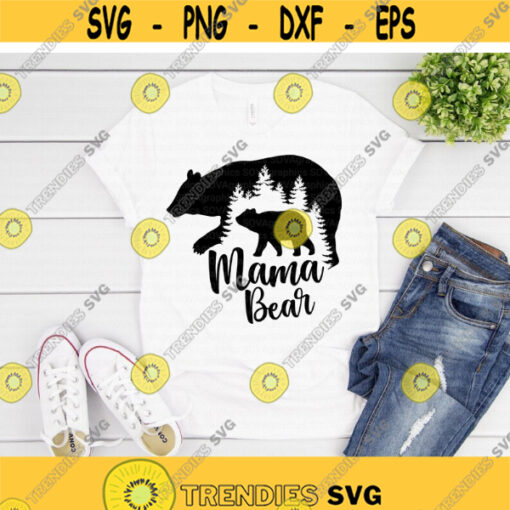 Mama Bear svg Mommy Bear svg Mothers Day svg Sayings svg dxf png Mom Shirt Design Clipart Cut Files Cricut Silhouette Download Design 1157.jpg