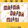Mama Mini Dada png Mama Sublimation Bundle ACDC Mama Mini Family png Bundle 4th of July Bundle America png USA png designs