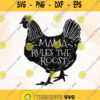 Mama Rules The Roost Svg Mothers Day Svg