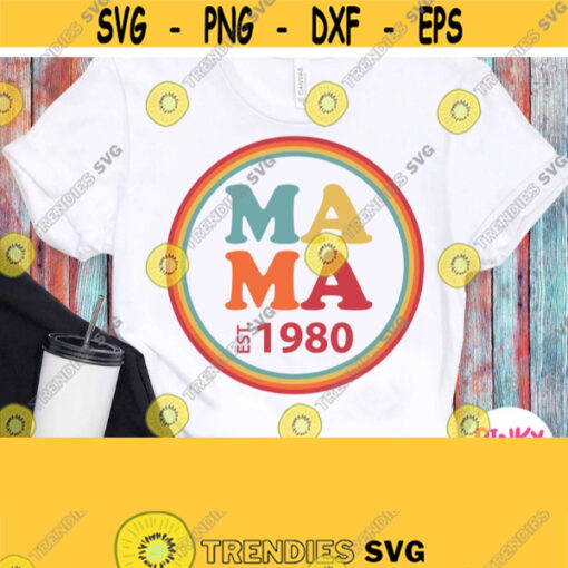 Mama Svg Mom Shirt Svg Mothers Day Shirt Svg Circle Design for Cricut Silhouette Heat Press Transfer Sublimation Iron on Pdf Png Jpg Design 639