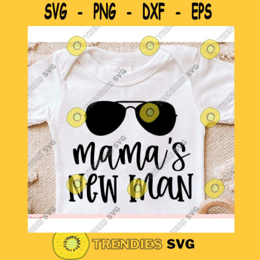 Mamas new man svgBaby Onesie svgNewborn svgBaby boy onsie cut file svgBaby boy onsie svg for cricut