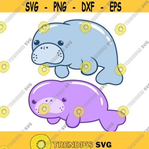 Manatee Florida Cuttable Design SVG PNG DXF eps Designs Cameo File Silhouette Design 1390