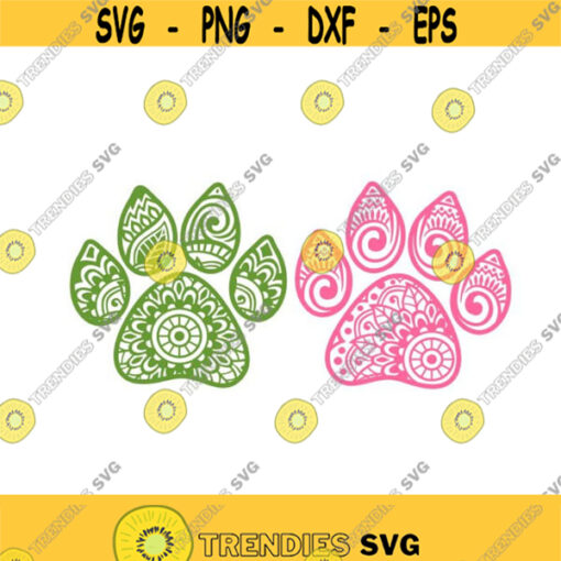Mandala Claw Bear Cuttable Design SVG PNG DXF eps Designs Cameo File Silhouette Design 590