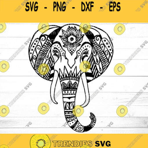 Mandala Elephant SVG Zentangle Svg Mandala svg Elephant svg file Tribal Elephant Svg Mandala Clipart Mandala T shirt Vinyl Decal Design 1111