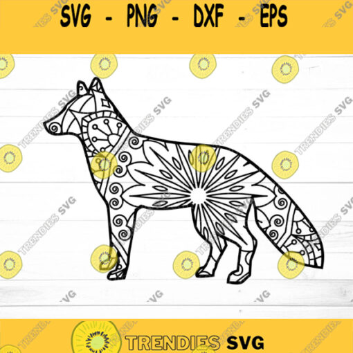 Mandala Fox SVG Zentangle Svg Mandala svg Fox svg file Mandala Fox Clipart Mandala Decal Mandala Animals Svg