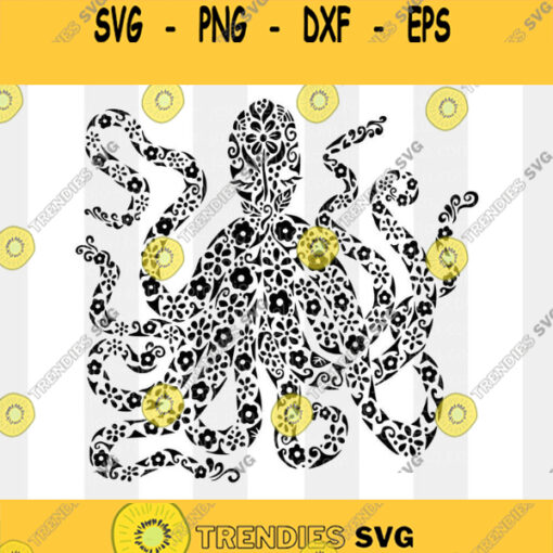 Mandala Octopus SVG Zentangle Svg Mandala svg Octopus svg file Tribal Octopus Svg Mandala Clipart Mandala T shirt Vinyl Decal