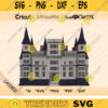 Manor SVG Big House Cut File Clipart Color Vector Mansion Line Art Printable Vinyl Drawing