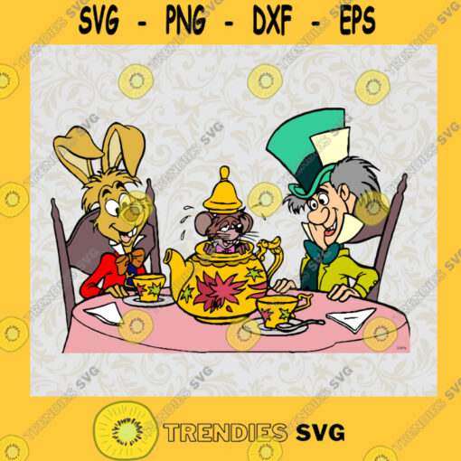March Hare Svg Yellow Bunny Svg Alice in Wonderland Svg Disney Cartoon Svg