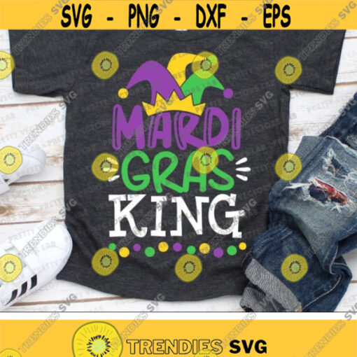 Mardi Gras King Svg Boy Mardi Gras Svg Dxf Eps Png Boys Cut Files Kids Shirt Svg Baby Clipart 1st Mardi Gras Svg Silhouette Cricut Design 2074 .jpg