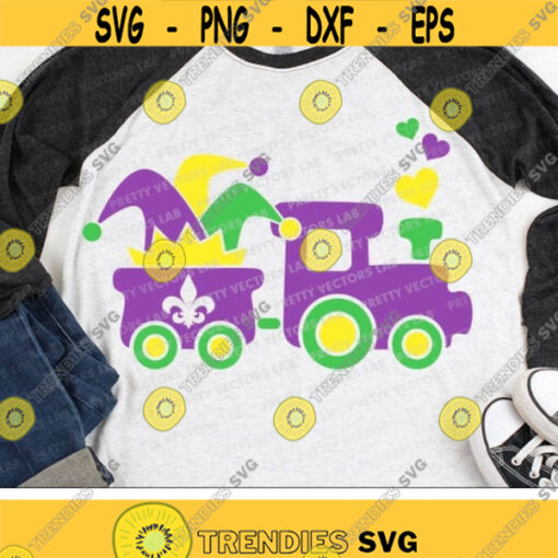 Mardi Gras Train Svg Mardi Gras Svg Dxf Eps Png Kids Cut Files Jester Hat Clipart Cute Baby Design Fat Tuesday Svg Silhouette Cricut Design 2082 .jpg