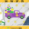 Mardi Gras Truck Svg Mardi Gras Svg Dxf Eps Kids Design Fleur de Lis Old Truck Svg Womens Shirt Clipart Silhouette Cricut Cut Files Design 424 .jpg