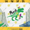 Mardi Saurus SVG Mardi Dinosaur SVG Mardi Gras kids shirt digital cut files