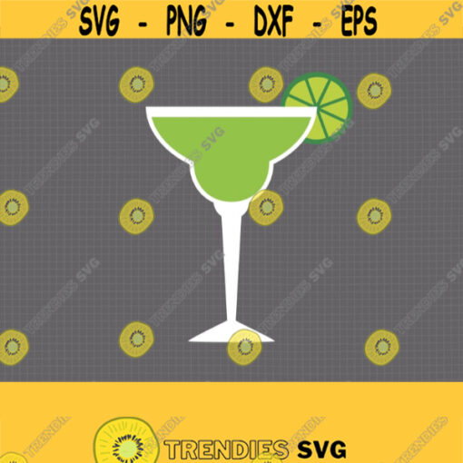 Margarita Glass SVG. Cinco de Mayo Cut Files. Lime Glasses PNG Clipart. Cocktail Icon Vector Shape Monogram Cutting Machine dxf eps Download Design 713