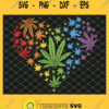 Marijuana Heart Lgbt Weed Leaf Gay Pride Stoner SVG PNG DXF EPS 1