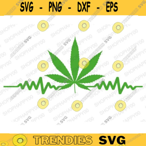 Marijuana heartbeat svg Cannabis leaf svg Pot leaf svg Marijuana svg Cannabis svg Medical marijuana svg Weed Leaf svg Cannabis vector 147