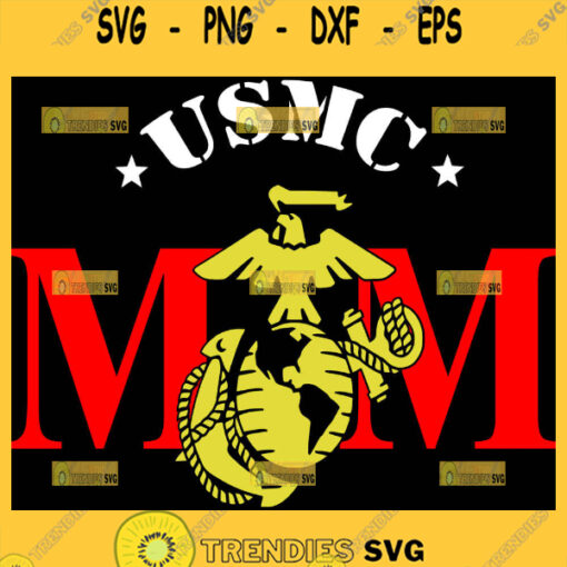 Marine Corps Mom Svg Usmc Mom Svg Military Mom Svg 1