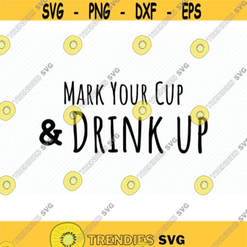 Mark your cup and drink up SVG. Solo Cup Holder SVG. Solo Cup Silhouette. Solo Cup Cricut. Solo Cup Clipart. Vector. Solo Cup Digital File.