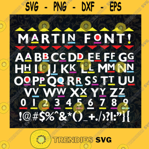 Martin Font SVG Instant Download African Font SVG Individual Letters Svg American Font Svg Martin Svg