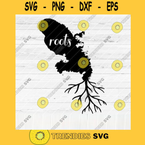 Martinique Roots SVG File Home Native Map Vector SVG Design for Cutting Machine Cut Files for Cricut Silhouette Png Pdf Eps Dxf SVG