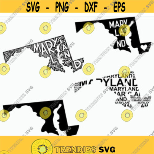 Maryland State SVG Cut File Cricut Clip art Commercial use Silhouette Maryland SVG Maryland Home Svg MD Svg Design 239