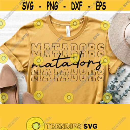 Matadors Svg Matadors Team Spirit Svg Cut File High School Team Mascot Logo Svg Files for Cricut Cut Silhouette FileVector Download Design 1590